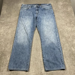 John Varvatos USA Jeans Mens 38R 37x29 Medium Wash Denim Pants Relaxed Wide Leg - Bild 1 von 9
