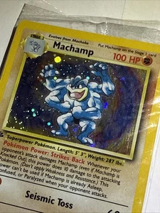 SEALED 1st Edition Comos Machamp Base Set Holo Rare 8/102 Pokemon TCG 1999 1 - Picture 1 of 8