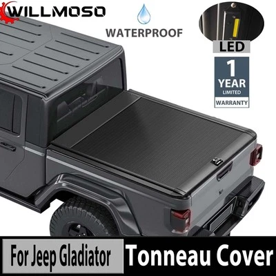 5Ft Tonneau Cover Truck Bed Cover Hard Retractable For 2020-2025 Jeep-Gladiator - Image 1 of 4
