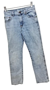 Wrangler Retro Slim Straight Jeans Youth Kids Boys 12 Slim Blue Denim Light Wash - Picture 1 of 6