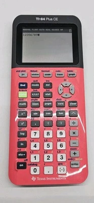 Texas Instruments TI-84 Plus CE Python Color Graphing Calculator Coral w/Case - Image 1 of 4