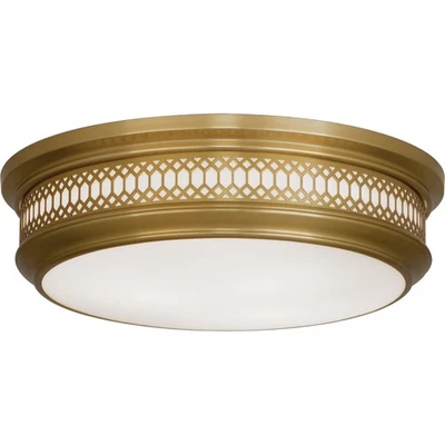 Used Robert Abbey Lighting 307 Williamsburg Tucker 3-Light Flushmount 16.75 - Image 1 of 3