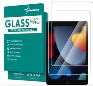2 Pack Tempered Glass Screen Protector for iPad 9th 8th/7th Gene... - Afbeelding 1 van 3