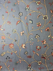 Waverly Schumacher FIRESIDE Red Lion Inn Tela Jacobea Azul Algodón 1.2Yx50"W - Imagen 1 de 7