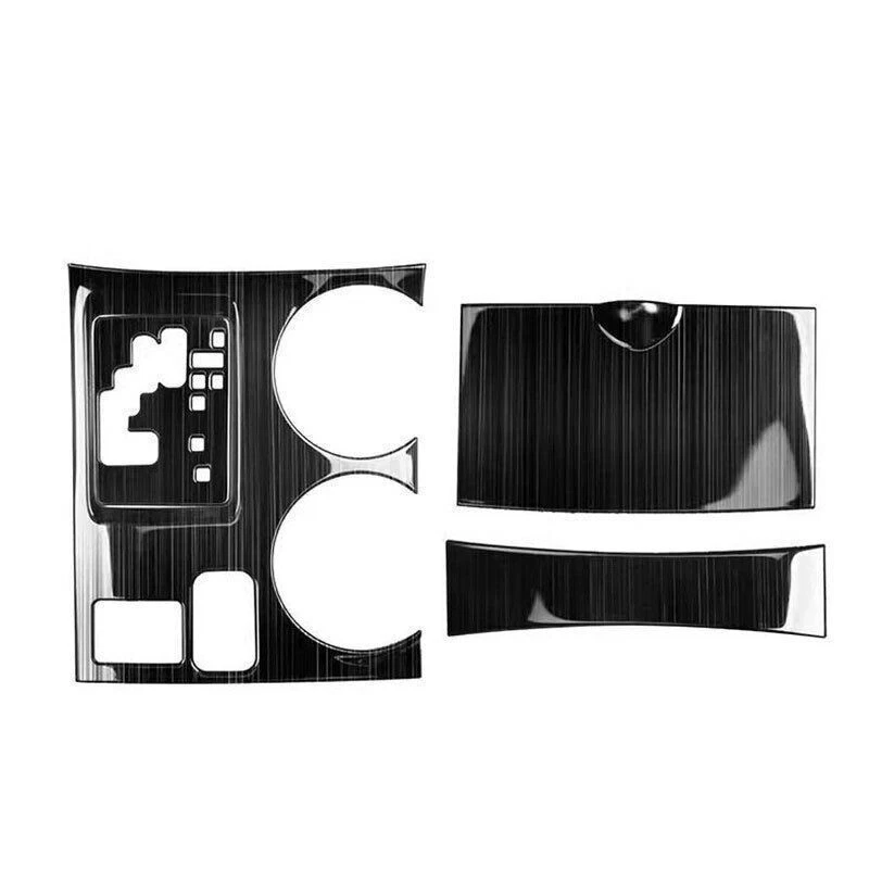 Panel de cambio de marchas de consola central de acero negro para Toyota Highlander 2008-2013 Foto 1 de 4