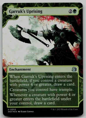 Garruk's Uprising U Wilds of Eldraine: Enchanting Tales 53 NM - Image 1 of 2