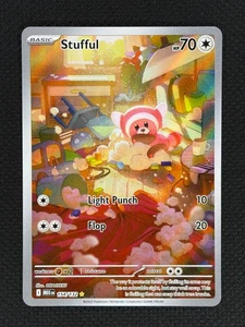 2025 Pokemon TCG Mega Evolutions Stufful Illustration Rare 154/132 NM - Picture 1 of 2