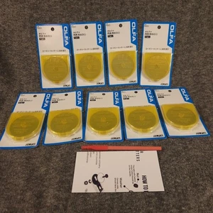 (9) OLFA #RB60 Tungsten Steel Rotary Blades 60mm Rotary Cutter - Picture 1 of 7