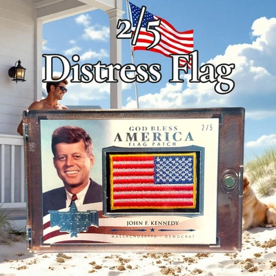 2024 DECISIÓN JOHN F. KENNEDY BANDERA PARCHE SEÑAL DE SOCORRO 2/5 ¡ULTRA RARO! Foto 1 de 2