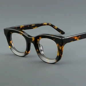 Montatura occhiali da vista classica acetato donna uomo retrò occhi di gatto 46 16-150 mm - Foto 1 di 30