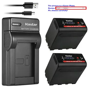 Kastar F980 Battery Slim Charger for Sony NP-F960 & DCR-TRV125 HVR-V1 HXR-NX5R - Picture 1 of 14