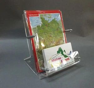 Soporte para postales DIN A6 con soporte para tarjetas de visita, postal, pantalla - Imagen 1 de 2