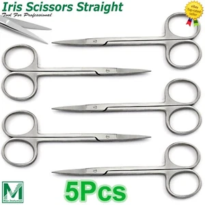 Premium Iris Scissors Straight 4.5" Dental Veterinary Surgical New Instruments - Picture 1 of 5