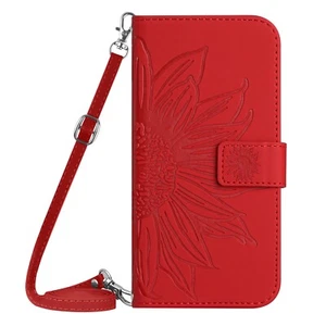 For Various Phone Crossbody Card Flip Leather Wallet Bag Stand Case Cover Women - Picture 1 of 12