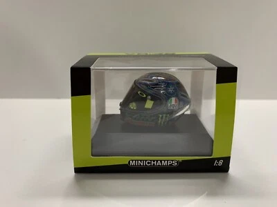 MINICHAMPS CASCHETTO 1/8 HELMET 2018 VALENTINO ROSSI WINTER TEST 399180076 - Immagine 1 di 4
