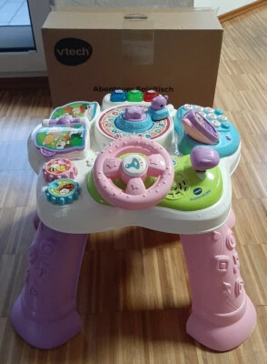 VTech Baby Kleinkind Abenteuer Spieltisch rosa lila wie neu - Bild 1 von 4