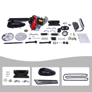 4 Stroke 53 CC Gas Petrol Motorized Bicycle Engine Motor Kit Chain Drive Red NEW - Bild 1 von 16