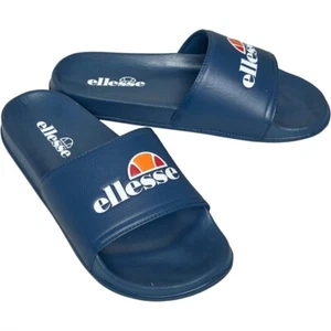 Ellesse Filippo Sliders Dark Blue Pool Beach Flip-Flops Slippers Shower Unisex - Picture 1 of 3
