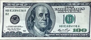 2006 US One Hundred Dollar Bill $100 - Picture 1 of 2