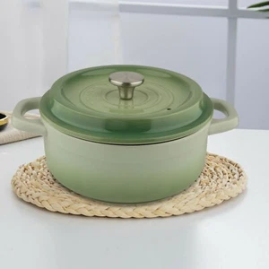 Ceramic Cooking Pot Cooking Clay Earthenware Pot Casserole Stew Pot with Lid US - Picture 1 of 16
