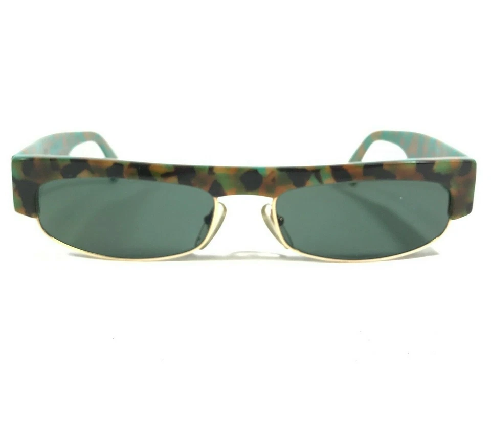 Vintage Alain Mikli Sunglasses 616 9001 Brown Green Tortoise Gold Green Lenses - Image 1 of 4