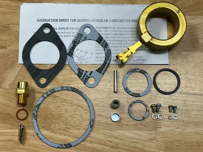 Kit de carburador económico John Deere A, B, D, G, GP DLTX con flotador Foto 1 de 2