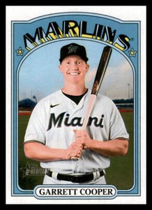 2021 Topps Heritage Garrett Cooper #633 Miami Marlins