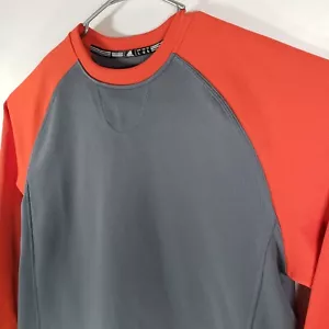 NWT Adidas Crewneck Long Sleeve 3 Stripes Fleece Sweatshirt Shirt Pullover Large - Picture 1 of 9