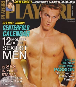 PLAYGIRL 1-03 JANUARY 2003 COLIN FARRELL FOOTBALLER NUDE HUNK DERRICK DAN JACOB - Picture 1 of 1