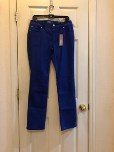 Pantalones So Slimming By Chicos 0.5 Slim Elastizados Pierna Regular Azul Nuevos con Etiquetas EE. UU. Talla 6/pequeño - Imagen 1 de 12