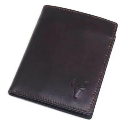 New Mens Genuine Leather Wallet Coin Pocket Bifold Purse Vintage Style-3222 - Image 1 of 4