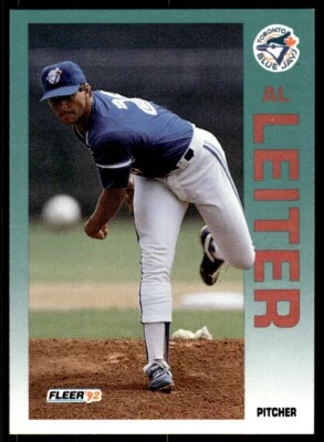 1992 Fleer Baseball Card Al Leiter Toronto Blue Jays #334 - Image 1 of 2