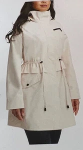 Two by Vince Camuto Regenjacke abnehmbare Kapuze beige Large Neu mit Etikett - Bild 1 von 3