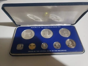 1975 Republic of the Philippines Proof 8-Coin Set Box - Bild 1 von 8