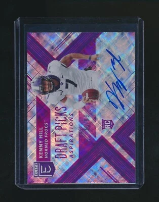 KENNY HILL 2018 PANINI ELITE KENNY HILL PURPLE ASPIRATIONS RC AUTO 20/99 #265 - Image 1 of 2