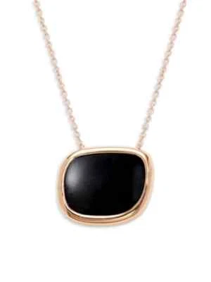 $1,850 Moneda Roberto Oro Rosa 18K y Jade Negro, Collar Colgante Rubí Foto 1 de 2