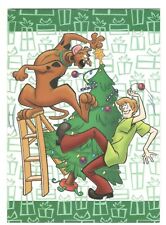 SCOOBY DOO WREATH Paper Magic Group Christmas Greeting Card w/ Envelope  MG59