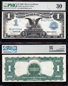 AWESOME Crisp Choice VF++ 1899 $1 "BLACK EAGLE" Silver Cert.! PMG 30! 73008A - Picture 1 of 3