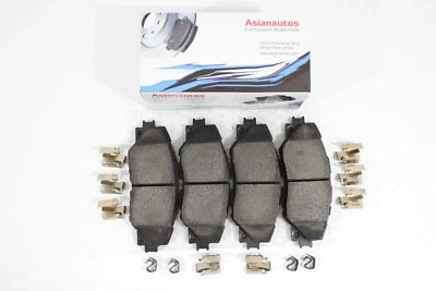 Pastillas de freno delanteras de cerámica completa Asianautos con herrajes para Pontiac Vibe 09-10 Foto 1 de 4