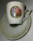 Victorian Tea Cup and Plate Women China Czecho-Slovakia Multi Colored Floral