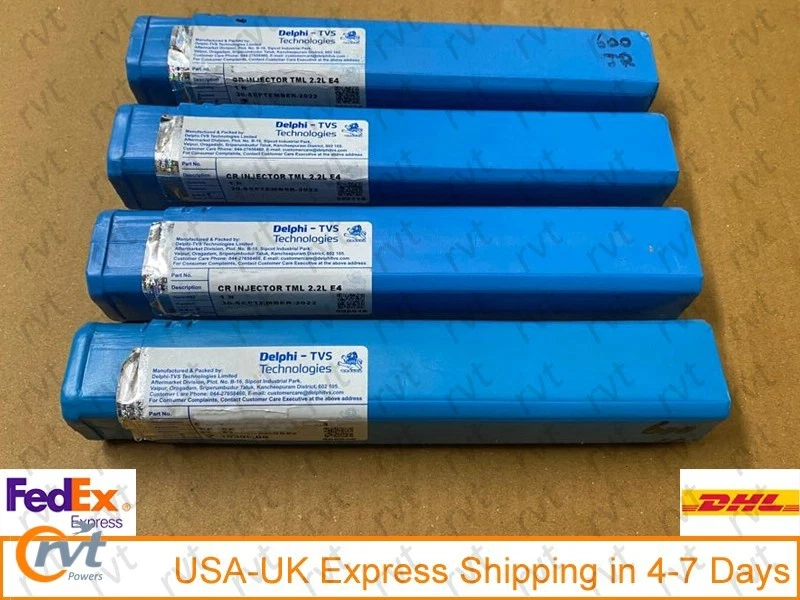 4 Pcs Tata 2.2 L Dicor Common Rail Injector 28280600 / EJBR04901D Genuine Delphi - Image 1 of 4