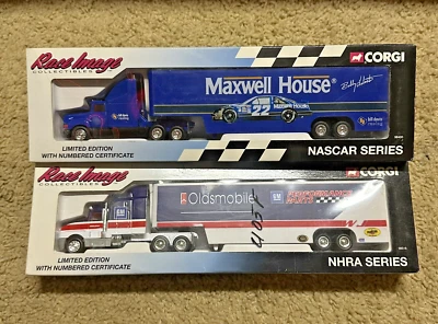 Corgi Race Image Collectibles NASCAR Series & NHRA Series Truck Trailer - Image 1 of 4