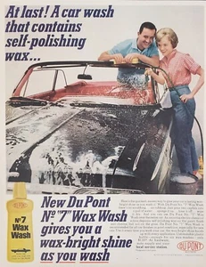 1963 Du Pont No 7 Autowachswäsche enthält selbstpolierende Wachsdruckanzeige - Bild 1 von 1