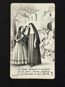 carta sacra cromolitografia santino immagine pieuse "BEATA JOAQUINA VEDRUNA" - Foto 1 di 2