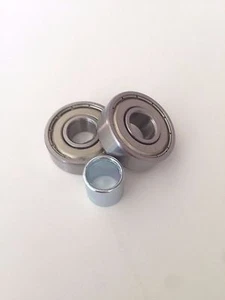 MICRO SCOOTER MINI MAXI SPRITE PUSH WHEEL BEARINGS + SPACER SET 608ZZ - Picture 1 of 8