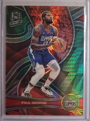 Paul George Asia Hyper Green Prizm Spectra #14 Los Angeles Clippers - Image 1 of 2