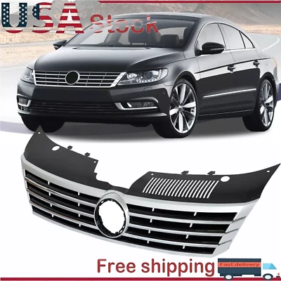 Rejilla superior delantera con moldura cromada para VW Volkswagen CC 2013-2017 VW1200161 Foto 1 de 4