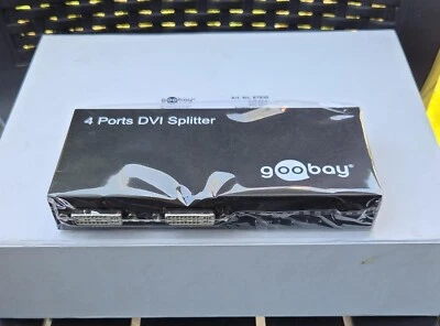 GOOBAY 67830 splitter segnale audio e video dvi 24+5 1 ingresso uscite 4 - Immagine 1 di 2