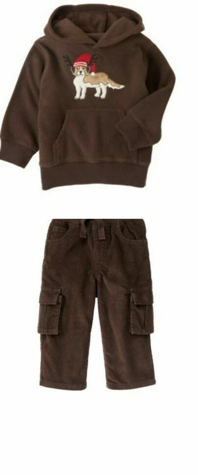 Nuevo con etiquetas 12 18 24 meses Niños Gymboree Patrulla Alpina Polar Pana Conjunto  Foto 1 de 1