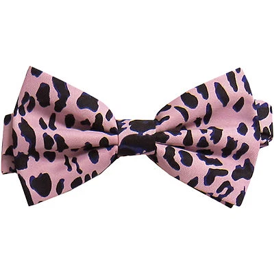 New Men's Polyester Pre-tied Bow Tie leopard pink wedding formal party prom - Image 1 of 3